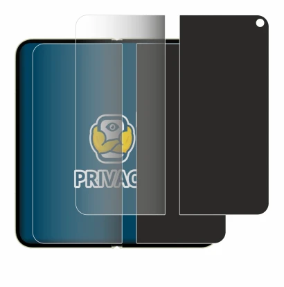Image de l'appareil Google Pixel 10 Pro Fold (Affichage interne) avec une grande variété de protections d'écran.