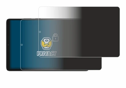 Image de l'appareil Samsung Galaxy Tab A11 8.7" (en paysage) avec une grande variété de protections d'écran.