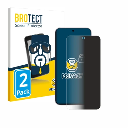 Face avant d’un emballage produit avec le logo de la marque BROTECT. À côté, l’appareil Vivo X300 est représenté avec la prote