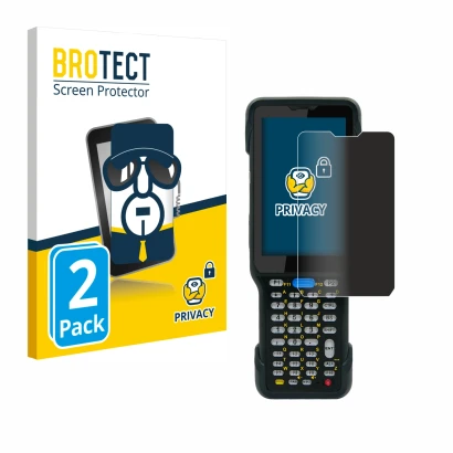 Face avant d’un emballage produit avec le logo de la marque BROTECT. À côté, l’appareil Unitech HT730 est représenté avec la p