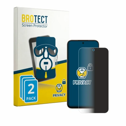 Face avant d’un emballage produit avec le logo de la marque BROTECT. À côté, l’appareil Oppo A6t est représenté avec la protec