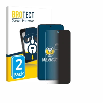 Face avant d’un emballage produit avec le logo de la marque BROTECT. À côté, l’appareil Oppo Find X8s est représenté avec la p