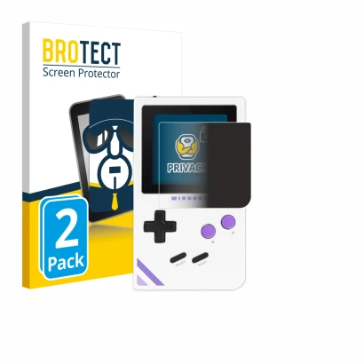 Face avant d’un emballage produit avec le logo de la marque BROTECT. À côté, l’appareil Modretro Chromatic est représenté avec