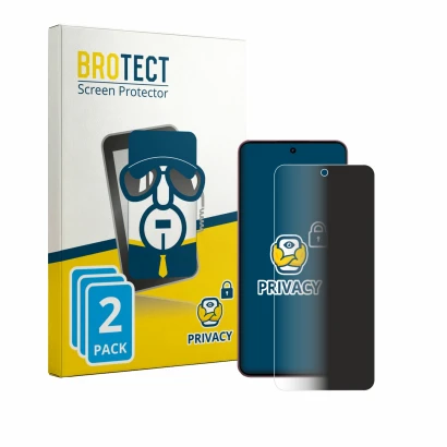 Face avant d’un emballage produit avec le logo de la marque BROTECT. À côté, l’appareil realme P4 Lite est représenté avec la 