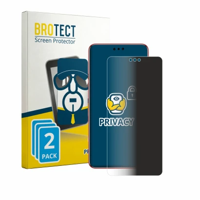 Face avant d’un emballage produit avec le logo de la marque BROTECT. À côté, l’appareil Huawei Mate 60 RS Ultimate est représe