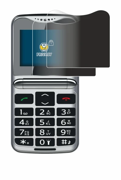 Image de l'appareil bea-fon Fold 10 LTE avec une grande variété de protections d'écran.