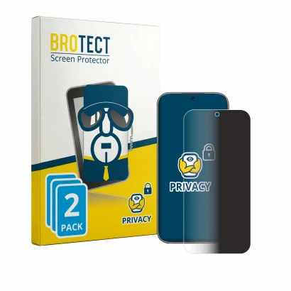Face avant d’un emballage produit avec le logo de la marque BROTECT. À côté, l’appareil Honor 600 est représenté avec la prote