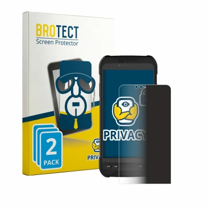 Face avant d’un emballage produit avec le logo de la marque BROTECT. À côté, l’appareil Stonex S60 est représenté avec la prot