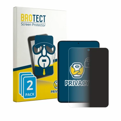 Face avant d’un emballage produit avec le logo de la marque BROTECT. À côté, l’appareil Oppo Pad Mini est représenté avec la p