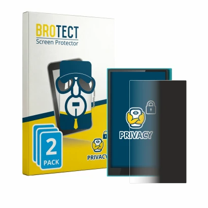 Face avant d’un emballage produit avec le logo de la marque BROTECT. À côté, l’appareil Hiby Digital M500 est représenté avec 
