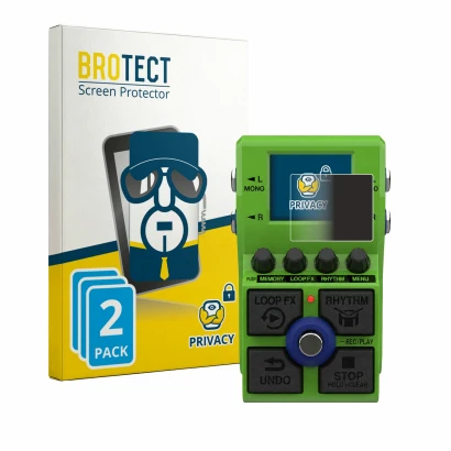 Face avant d’un emballage produit avec le logo de la marque BROTECT. À côté, l’appareil Zoom MS-90LP Plus est représenté avec 