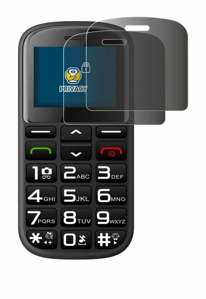 Image de l'appareil artfone CS182 avec une grande variété de protections d'écran.