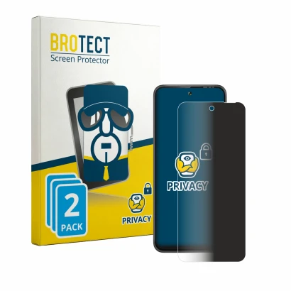 Face avant d’un emballage produit avec le logo de la marque BROTECT. À côté, l’appareil Gigaset GP20 est représenté avec la pr