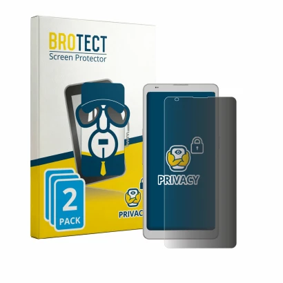 Face avant d’un emballage produit avec le logo de la marque BROTECT. À côté, l’appareil Boox Palma 3 est représenté avec la pr