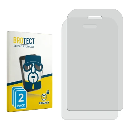 Face avant d’un emballage produit avec le logo de la marque BROTECT. À côté se trouve la protection d’écran correspondante.