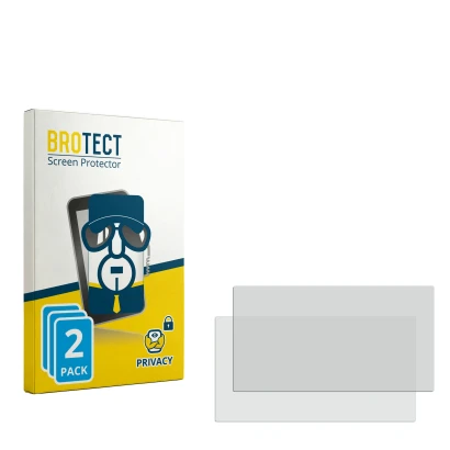 Face avant d’un emballage produit avec le logo de la marque BROTECT. À côté se trouve la protection d’écran correspondante.