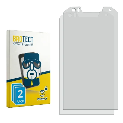 Face avant d’un emballage produit avec le logo de la marque BROTECT. À côté se trouve la protection d’écran correspondante.