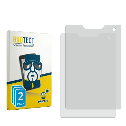 Face avant d’un emballage produit avec le logo de la marque BROTECT. À côté se trouve la protection d’écran correspondante.
