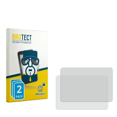 Face avant d’un emballage produit avec le logo de la marque BROTECT. À côté se trouve la protection d’écran correspondante.