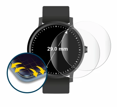 Image de l'appareil Montres (Circulaire, ø: 29 mm) avec une grande variété de protections d'écran.