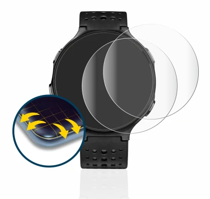 Image de l'appareil Garmin Forerunner 235 avec une grande variété de protections d'écran.