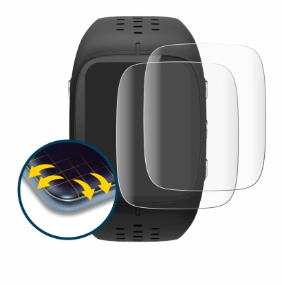 Image de l'appareil Polar M430 avec une grande variété de protections d'écran.