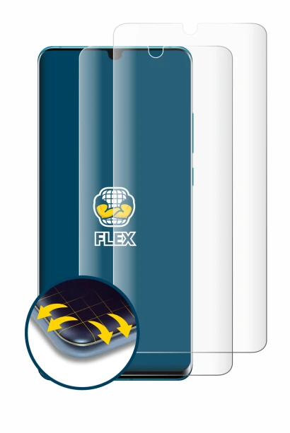 Image de l'appareil Huawei P30 Pro avec une grande variété de protections d'écran.