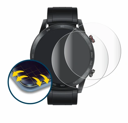 Image de l'appareil Honor Watch Magic 2 (46 mm) avec une grande variété de protections d'écran.