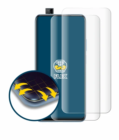 Image de l'appareil Huawei P smart Pro 2019 avec une grande variété de protections d'écran.