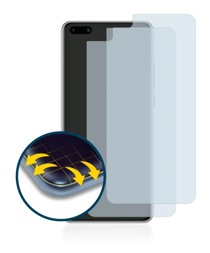 Image de l'appareil Huawei P40 avec une grande variété de protections d'écran.