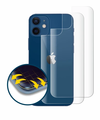 Image de l'appareil Apple iPhone 12 (Arrière) avec une grande variété de protections d'écran.