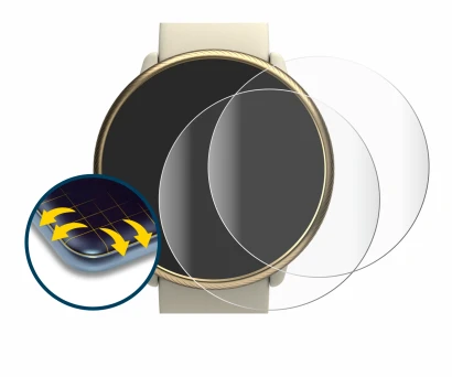 Image de l'appareil Polar Ignite 2 avec une grande variété de protections d'écran.