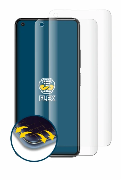 Image de l'appareil Xiaomi Mi 11 Lite 5G avec une grande variété de protections d'écran.