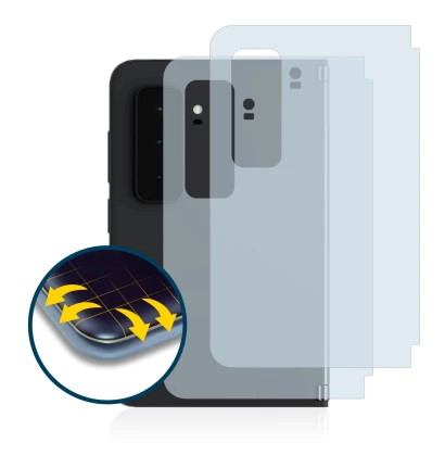 Image de l'appareil Microsoft Surface Duo 2 (Arrière) avec une grande variété de protections d'écran.