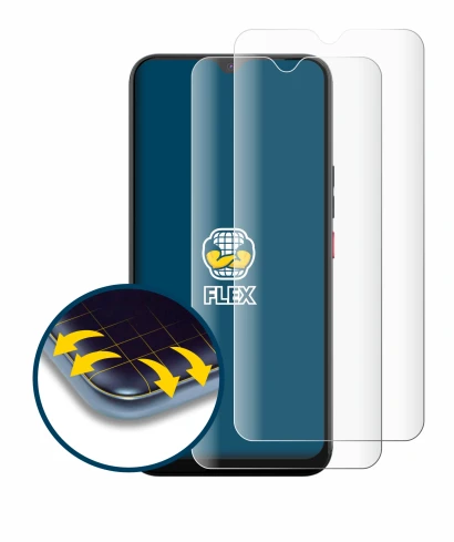 Image de l'appareil Gigaset GS5 avec une grande variété de protections d'écran.