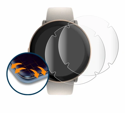 Image de l'appareil Polar Ignite 3 avec une grande variété de protections d'écran.