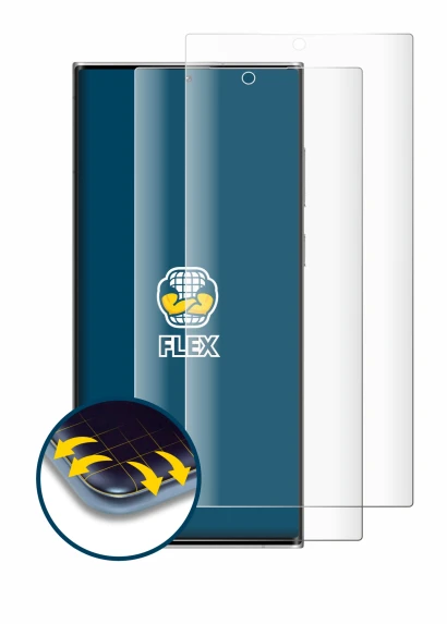 Image de l'appareil Samsung Galaxy S22 Ultra 5G (case-friendly) avec une grande variété de protections d'écran.