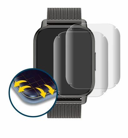 Image de l'appareil Popglory P66 1.85" avec une grande variété de protections d'écran.