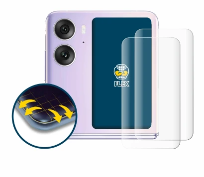 Image de l'appareil Oppo Find N2 Flip (Affichage arrière) avec une grande variété de protections d'écran.