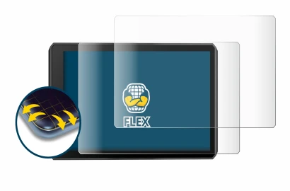 Image de l'appareil Garmin zumo XT2 avec une grande variété de protections d'écran.