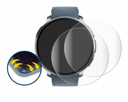 Image de l'appareil Polar Vantage V3 avec une grande variété de protections d'écran.