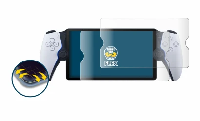 Image de l'appareil Sony Playstation Portal avec une grande variété de protections d'écran.