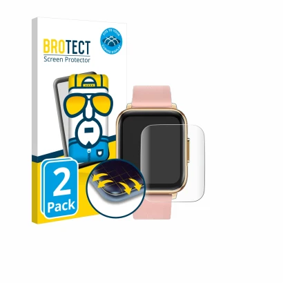 Face avant d’un emballage produit avec le logo de la marque BROTECT. À côté, l’appareil FMK IP68 1.7" est représenté avec la p