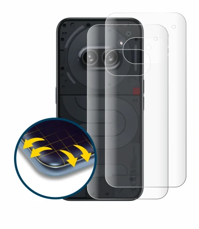 Image de l'appareil Nothing Phone (2a) (Arrière) avec une grande variété de protections d'écran.