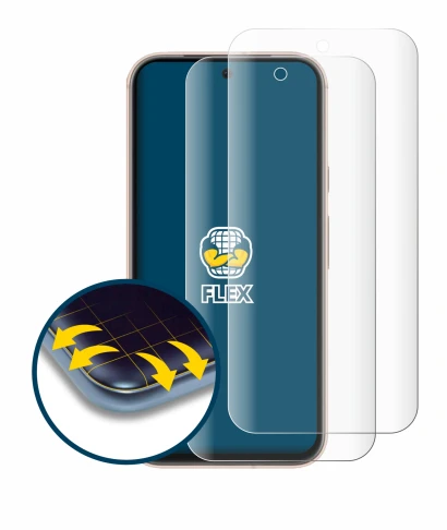 Image de l'appareil Google Pixel 8a avec une grande variété de protections d'écran.