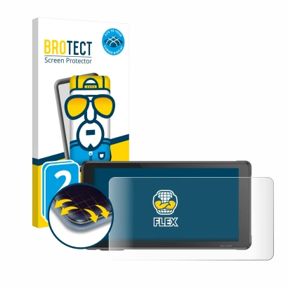 Face avant d’un emballage produit avec le logo de la marque BROTECT. À côté, l’appareil Interphone RideSync Sync55 est représe