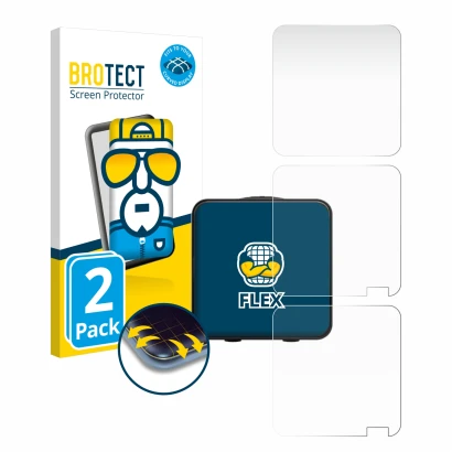 Face avant d’un emballage produit avec le logo de la marque BROTECT. À côté, l’appareil Rode Wireless Pro est représenté avec 