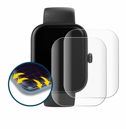 Image de l'appareil Hama Smartwatch 5000 avec une grande variété de protections d'écran.