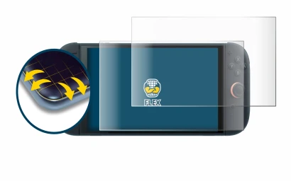 Image de l'appareil Nintendo Switch 2 avec une grande variété de protections d'écran.