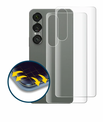 Image de l'appareil Sony Xperia 1 VII (Arrière) avec une grande variété de protections d'écran.